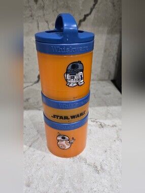 Whiskware Star Wars Stackable Snack Containers - Orange & Blue